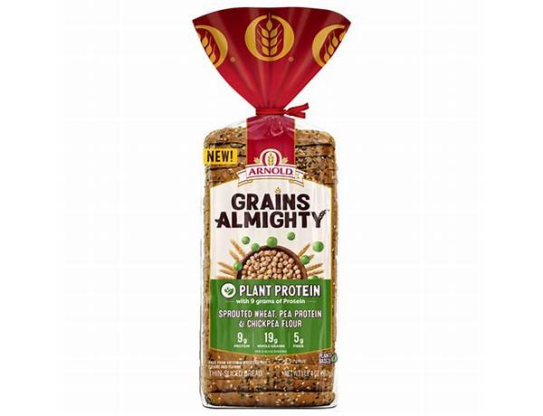 Grains almighty plant protein bread food facts