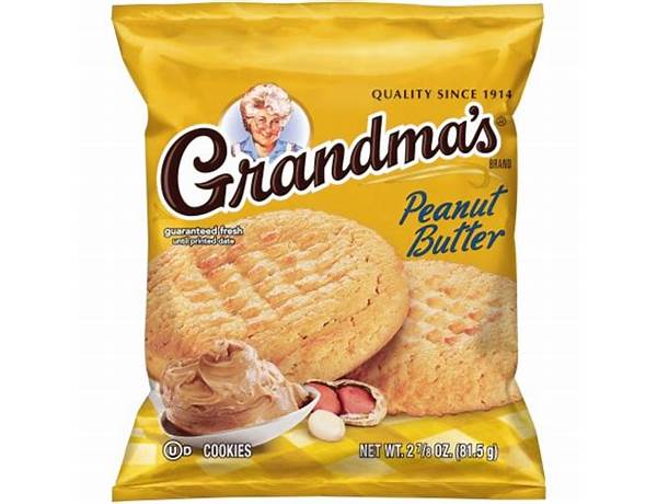 Grandmas peanut butter cookie food facts