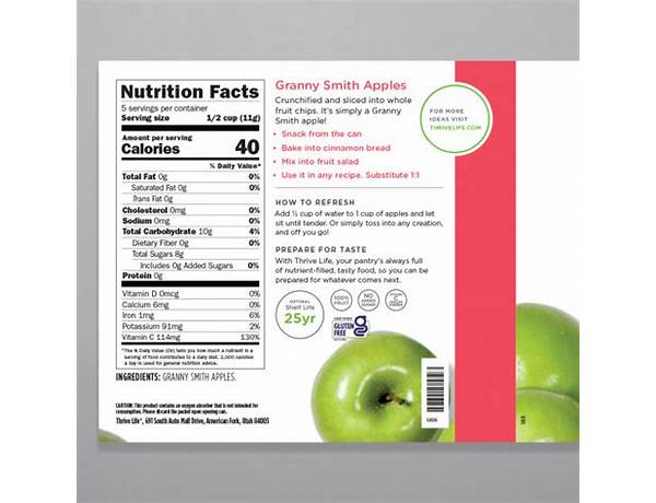 Granny smith - nutrition facts