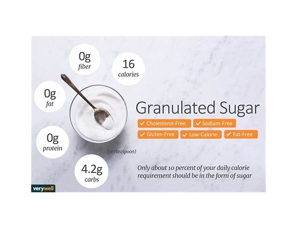 Granulated sugar food facts