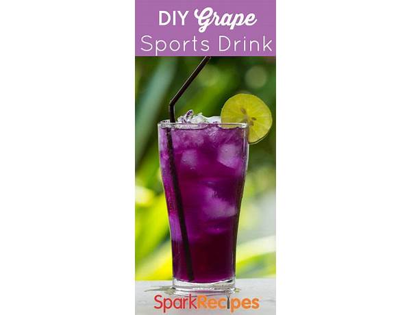 Grape flavored sports drink food facts