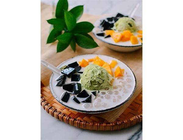 Grass jelly dessert - ingredients