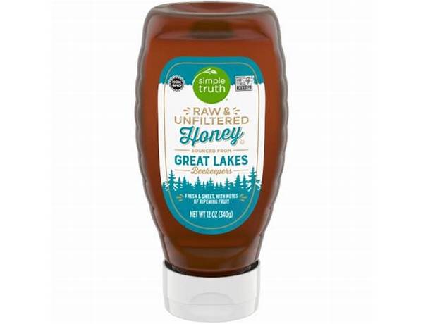 Great lakes raw unfiltered honey food facts