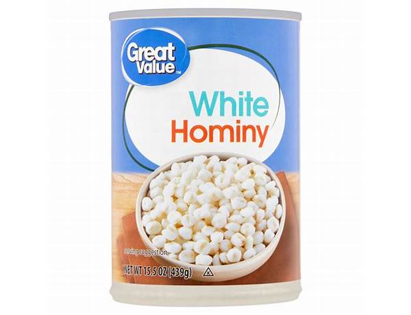 Great value canned white hominy food facts