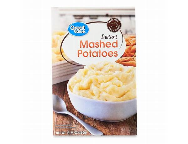 Great value instant mashed potatoes food facts