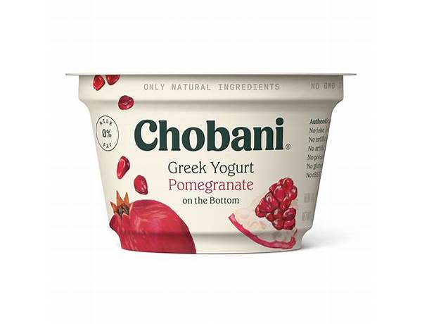 Greek yogurt with pomegranate food facts