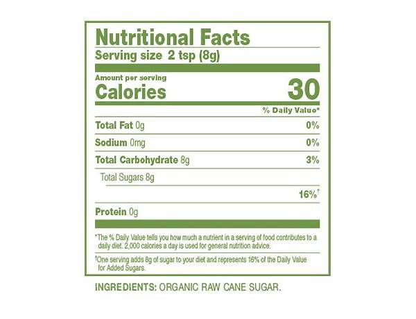 Green crystals nutrition facts