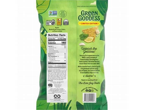 Green goddess tortilla chips food facts