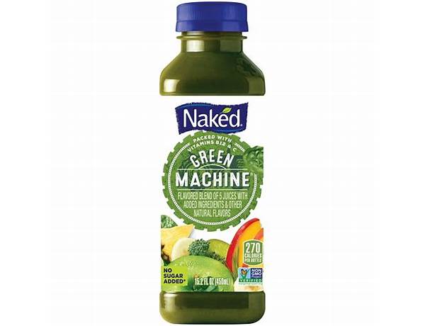 Green machine boosted juice smoothie food facts