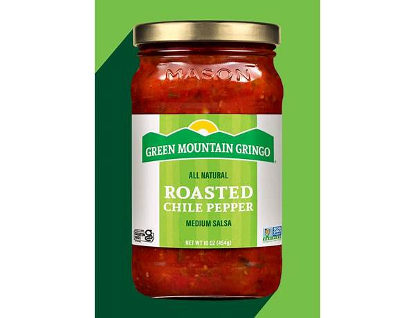 Green mountain gringo, roasted chile pepper salsa, medium food facts