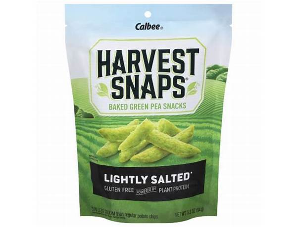 Green pea snack crisps (lightly salted) food facts