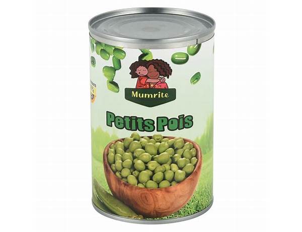 Green peas petit pois ingredients