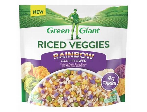 Green riced vegetable s food facts