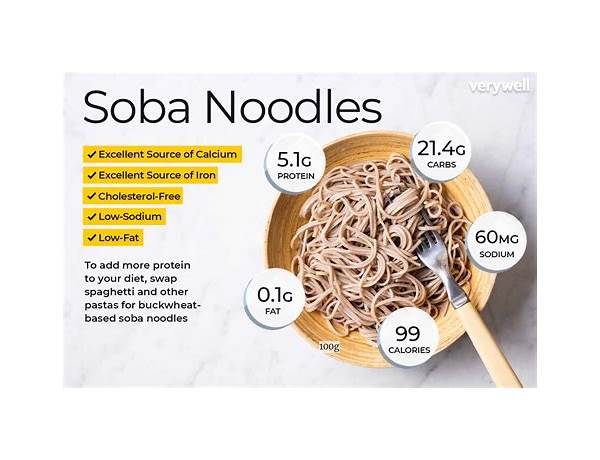 Green soba noodles food facts