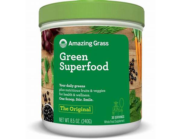 Green superfood food facts