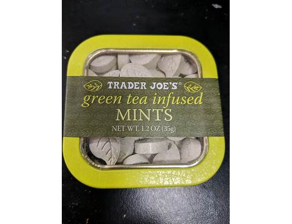 Green tea infused mints food facts