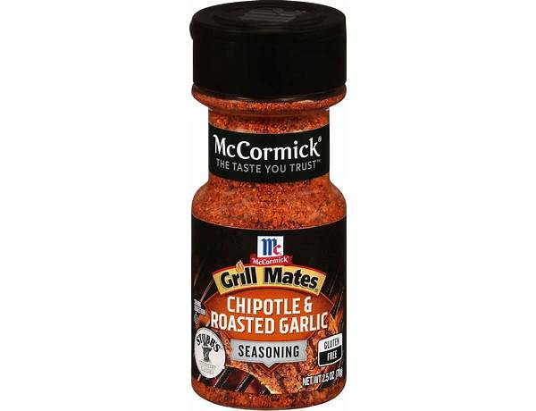 Grill mates chipotle roasted garlic seasoning food facts