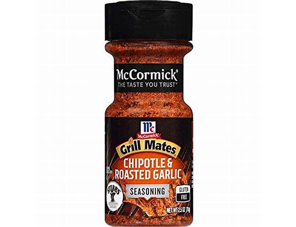 Grill mates chipotle roasted garlic seasoning nutrition facts