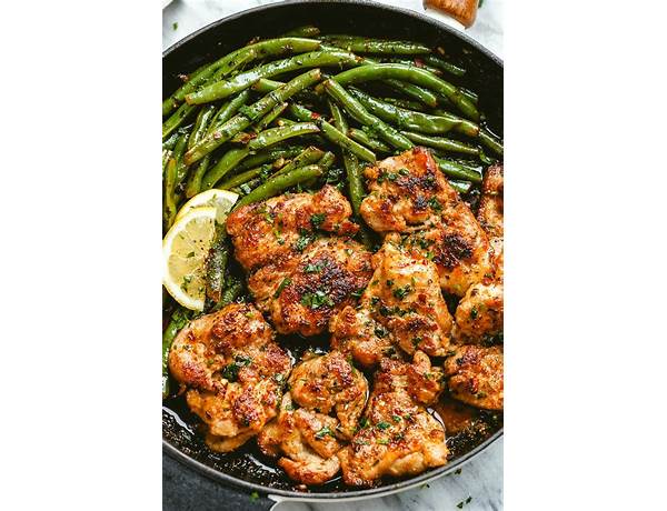Grilled chicken and green beans food facts