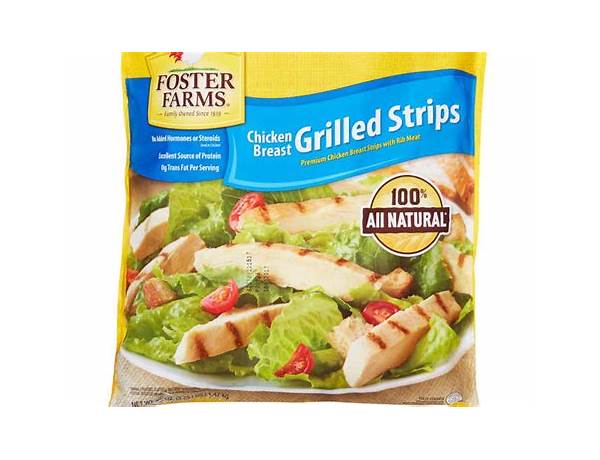 Grilled chicken breast strips food facts