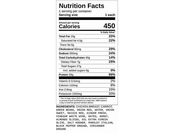 Grilled chicken nutrition facts