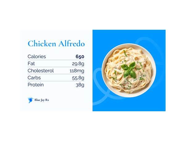 Grilled chicken poulet alfredo nutrition facts