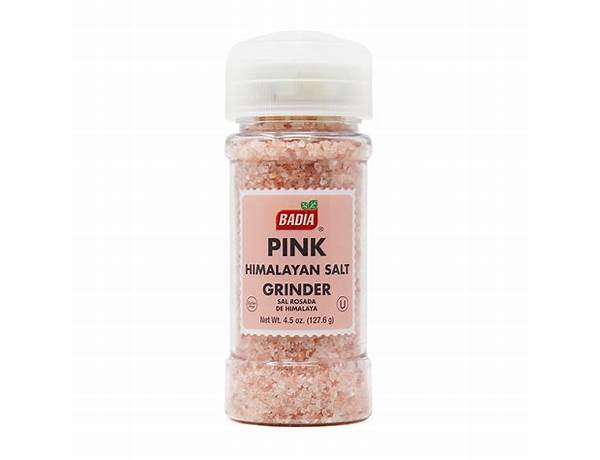 Grinder himalayan pink salt food facts