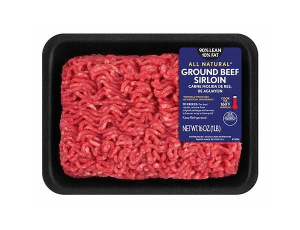 Ground beef sirloin ingredients