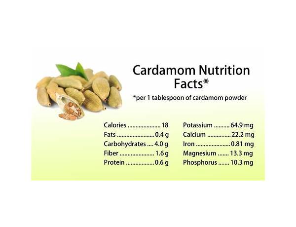 Ground cardamom food facts