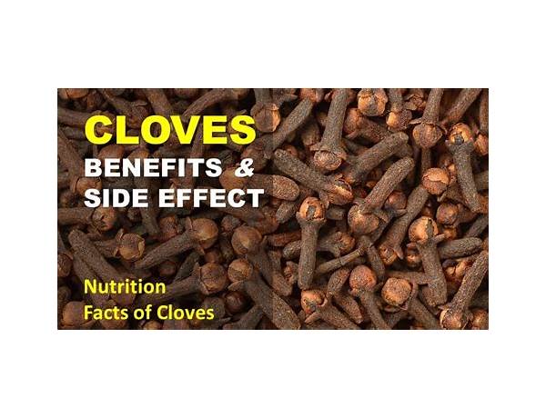 Ground cloves food facts