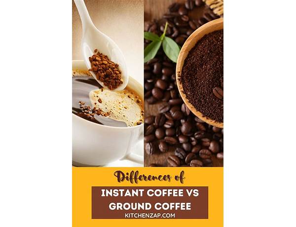 Ground coffee food facts