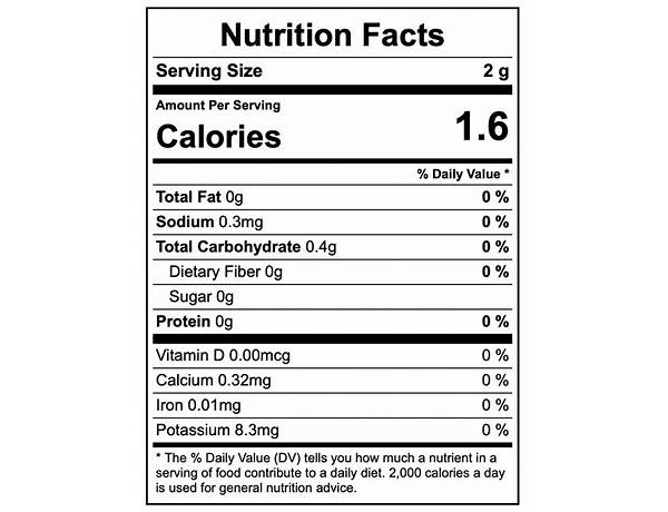 Ground ginger nutrition facts