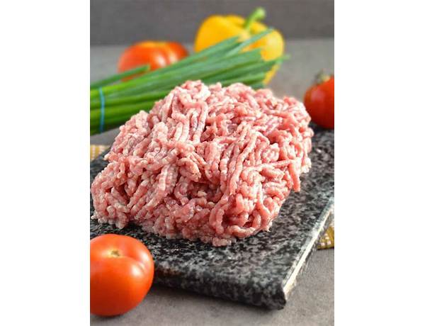 Ground pork ingredients