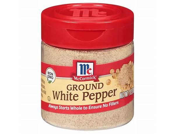 Ground white pepper food facts