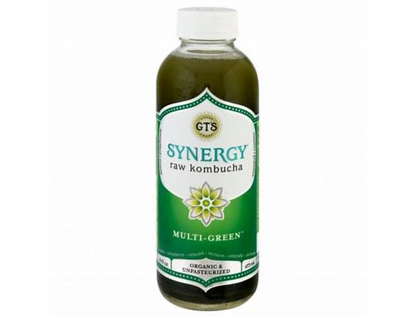 Gt’s synergy raw kombucha: marine greens food facts