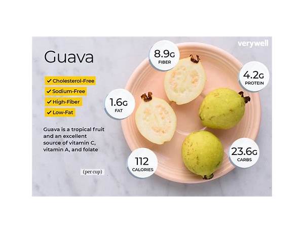 Guava flavored food facts