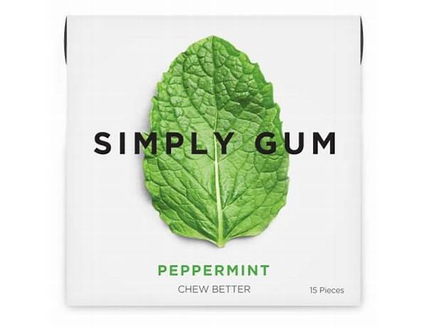 Gum naturally mint flavored ingredients