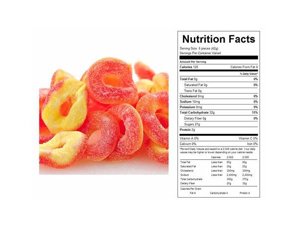 Gummy rings nutrition facts