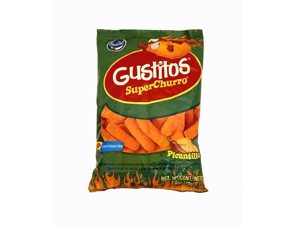 Gustitos súper churro picantillo nutrition facts