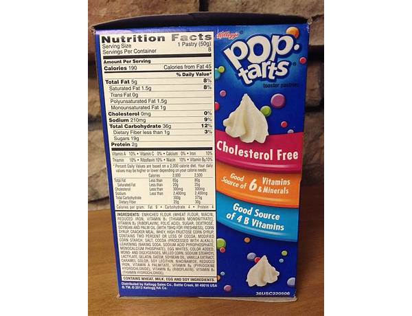 Gv pop tarts nutrition facts