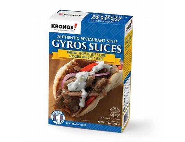 Gyros slices ingredients