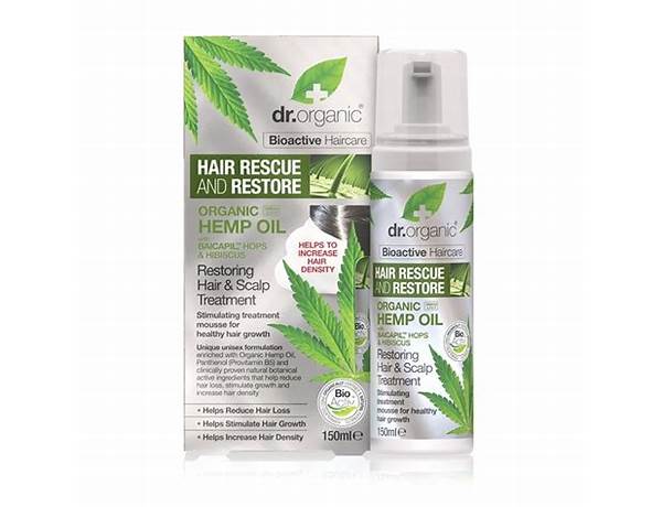 Hair rescue and restore oil ingredients