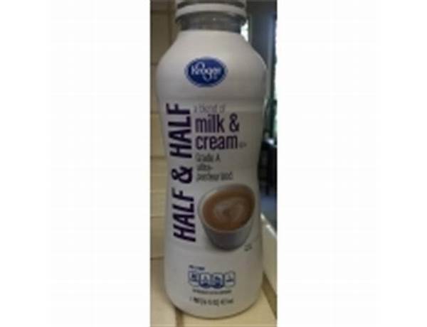 Half and half (a blend of milk and cream) food facts