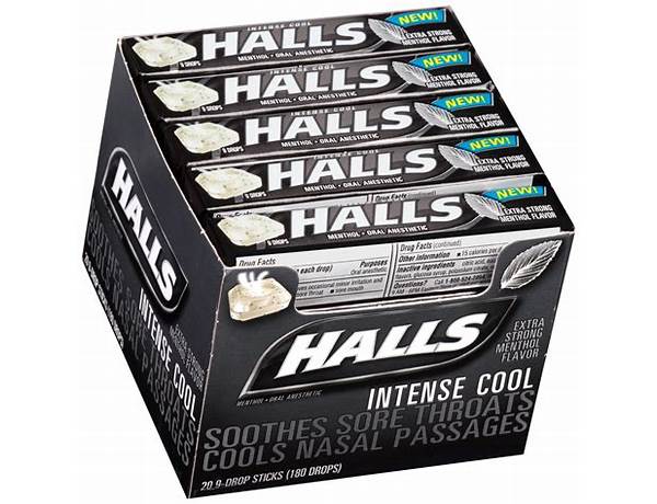 Halls cough & throat relief food facts