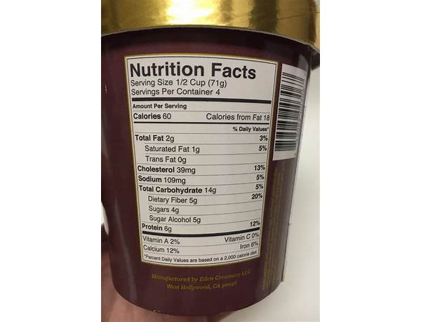 Halo halb nutrition facts