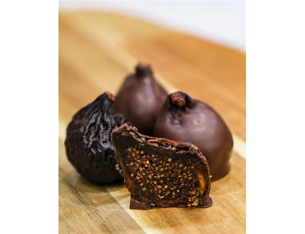 Hand-dipped dark chocolate figs food facts