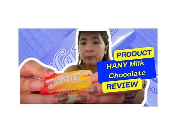 Hany milk choco food facts