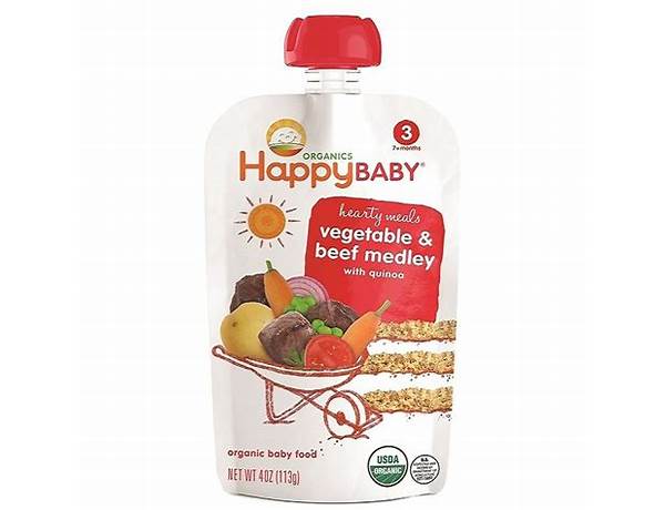 Happybaby organic baby food food facts