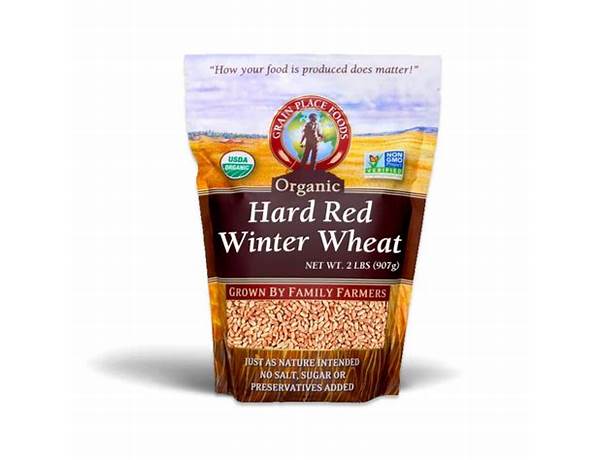 Hard red wheat, organic food facts