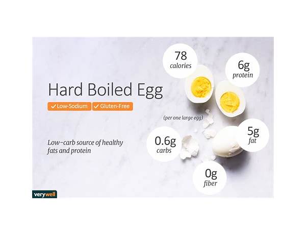 Hard-boiled eggs food facts